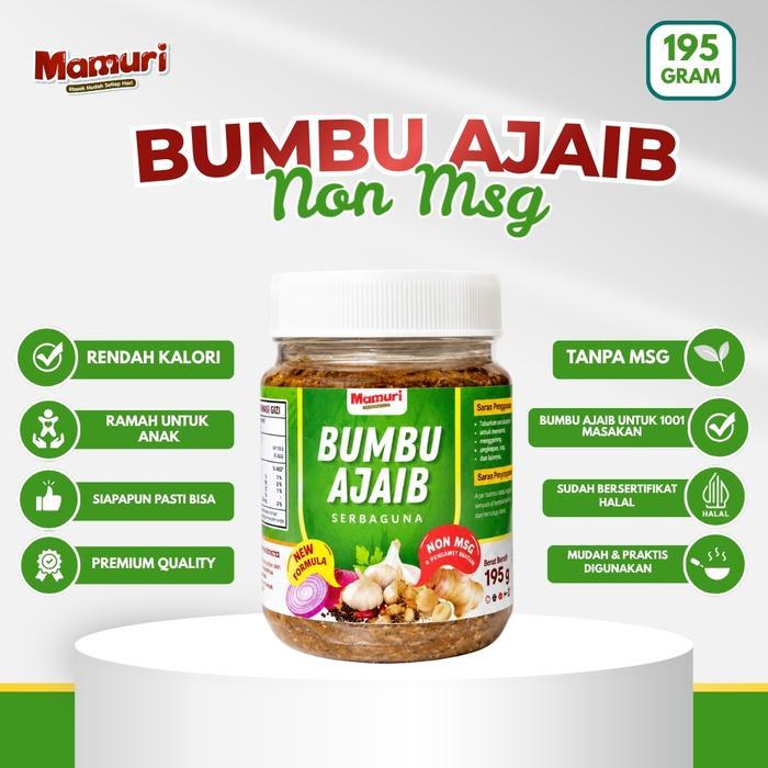 Premium Mamuri - Bumbu Ajaib Non Msg Serbaguna 1001 Masakan Nasi Goreng Mie Sop Tumis Penyedap