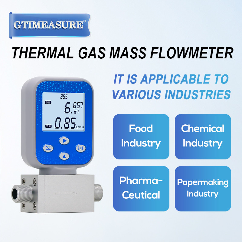 High Precision Small Flow Micro Gas Flowmeter Thermal Mass Flow Meter for Gas Mass Flow Meter with