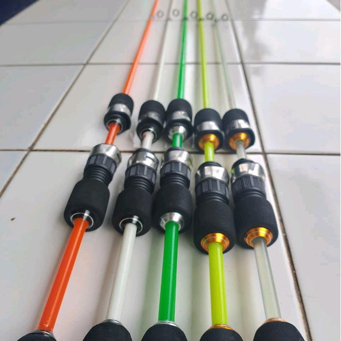 Joran Lentur Pilihan Warna - Fleksibel & Durable Micro Fishing Fiber Solid 150cm