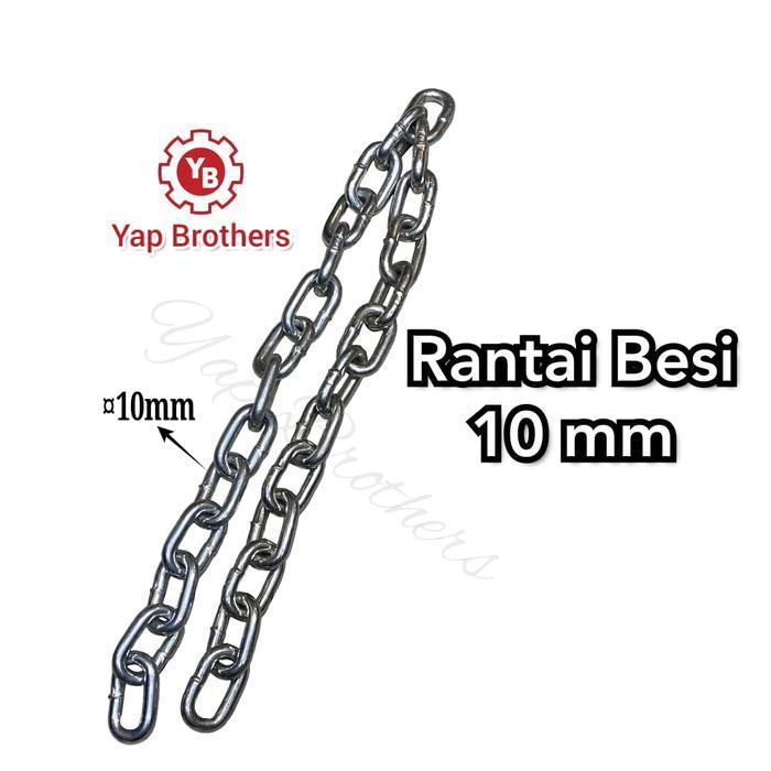 Rantai besi 10 mm ( meteran)