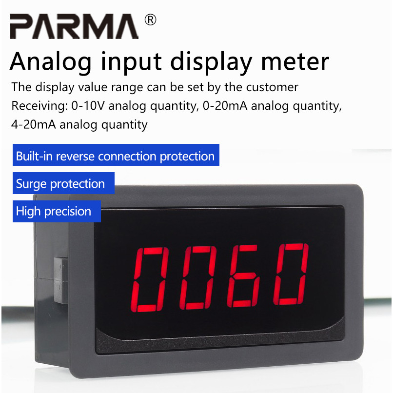 4-20MA CURRENT, 0-20MA CURRENT, 0-10V VOLTAGE ANALOG QUANTITY INPUT DISPLAY METER, DIGITAL DISPLAY