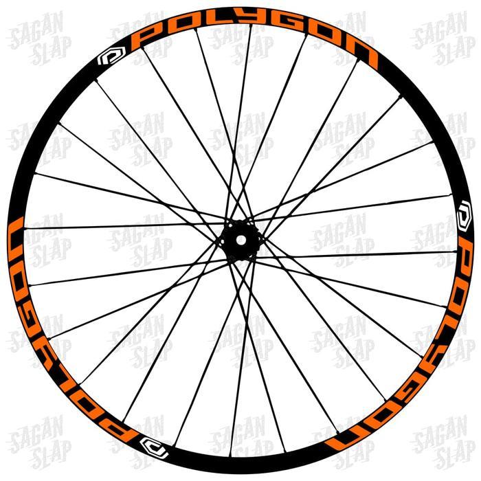 Nonanisa.Shpe- Stiker Rims Polygon Lebar Stiker 2Cm Decal Rim Mtb Downhill