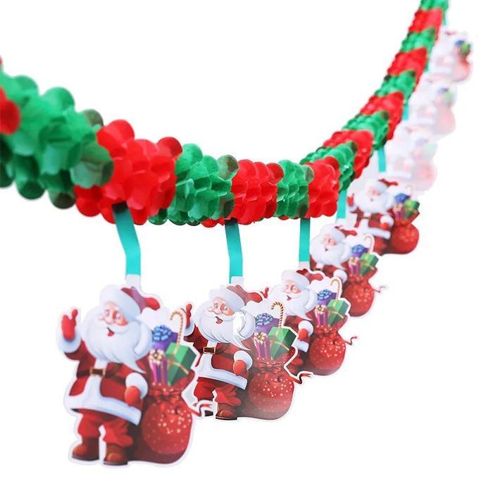 Hot Sale 3M Garland Tarik Natal Snowman Gantung Hiasan Natal Garland