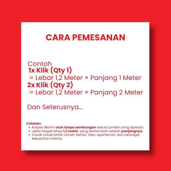 KarpetPlastik METERAN 120cm x 100cm / Karpet Plastik Meteran / Karpet Lantai /Alas Meja