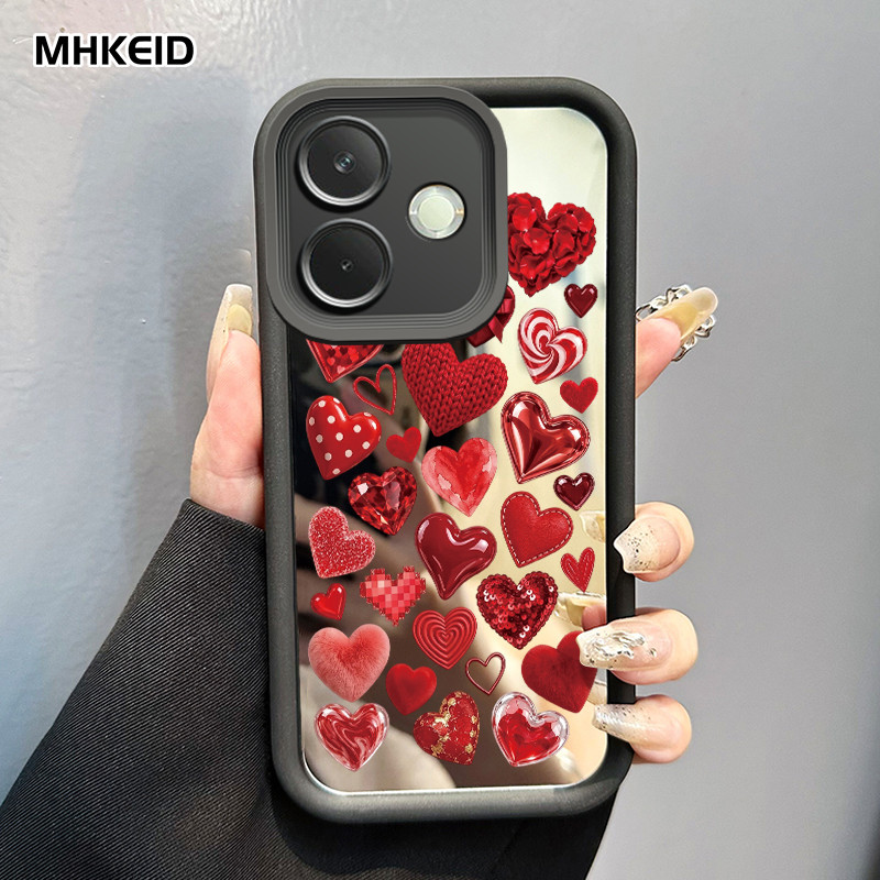 MHKEID Casing Hp untuk OPPO A5 Pro 4G A5 Pro 5G A5 Energy Case Casing pola Batu bata cinta Kesing Ta