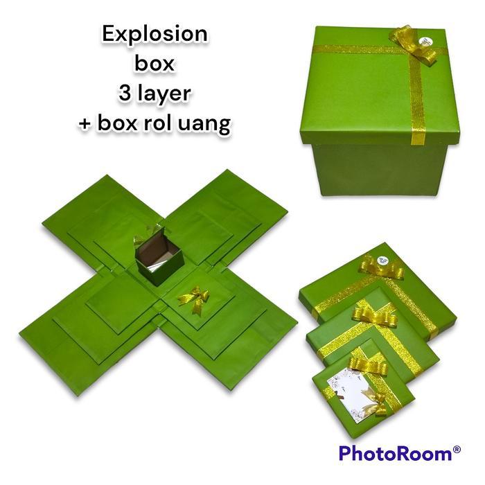 Official Explosion Box 3 Layer Box Saja Box Kejutan Hadiah Kekinian Suprise Boxexplosion Box 3 Layer