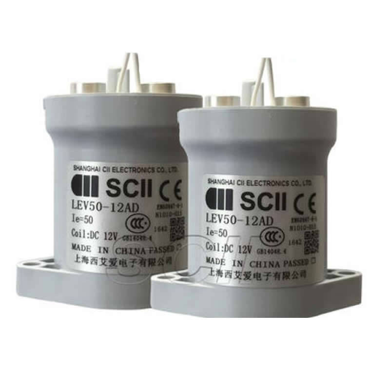 SCII LEV50-12AD NEW ENERGY DC RELAY CONTACTOR 12V 50A LEV50-12HD / LEV50-24AD / LEV50-24HD