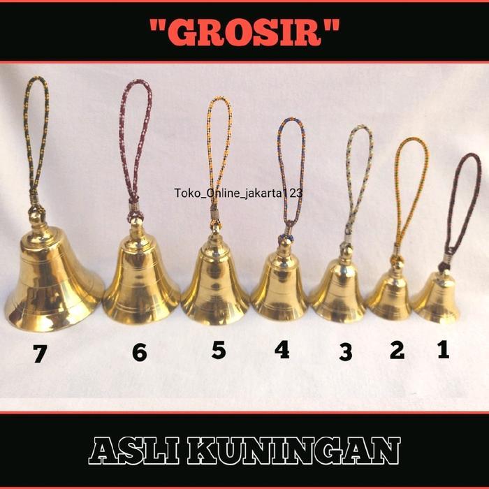 lonceng kuningan gantungan kunci klintingan krincingan kalung hewan bel pintu pagar lonceng pagar