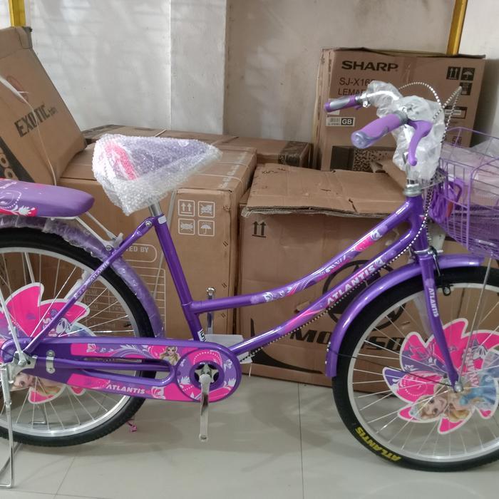 Sepeda Mini Dewasa ATLANTIS 24 Keranjang Citybike CTB Wanita Perempuan