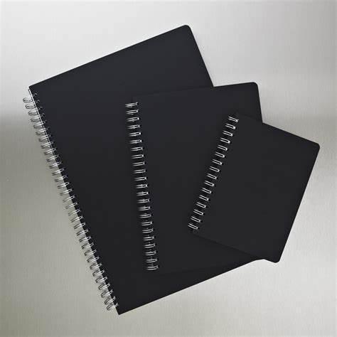 Buku Notebook Hitam Polos A6 A5 B5 Sketchbook Buku Seketsa Hitam Sketchbook Black Paper Book