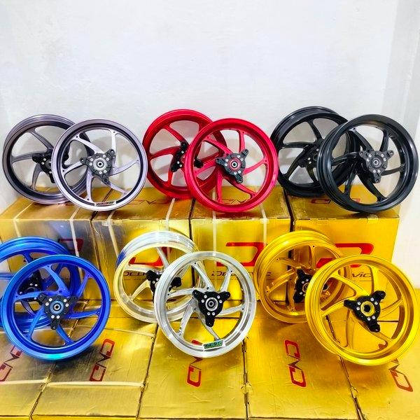 VELG DELKEVIC M6 NMAX NEW, AEROX OLD , AEROX NEW SINGLED DISC DAN DOUBLE DISC - NMAX NEW DOUBLE DISC