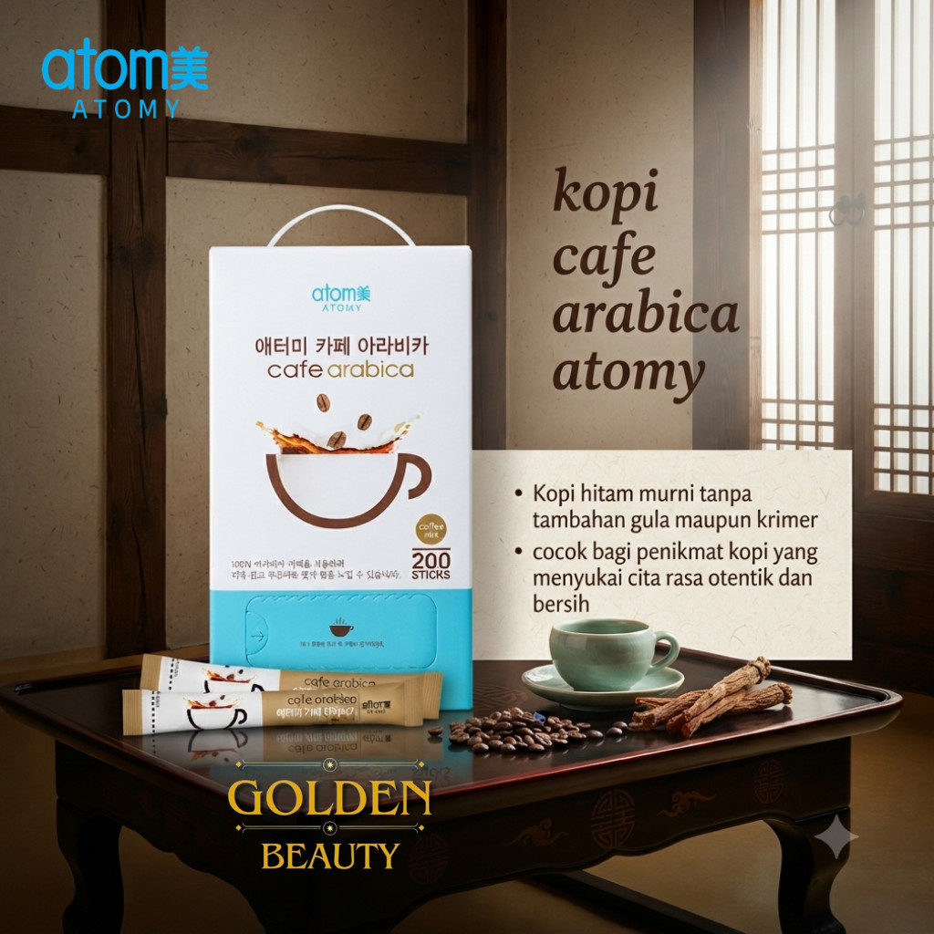 Atomy Cafe Arabica Viral Korea 50 Stik | Kopi Premium 3in1 Rasa Creamy Wangi Manis Rendah Kafein | B