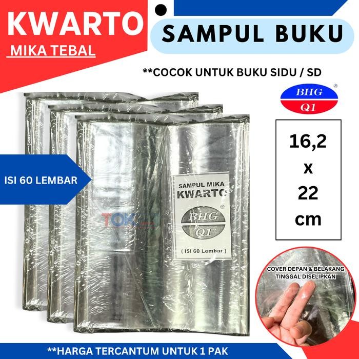 

New Sampul Buku Plastik Mika uk. Kuarto (isi 60 Lembar)