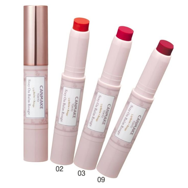 canmake stay-on balm rouge - uv protect - glossy lip balm - lipstik [kualitas terbaik]