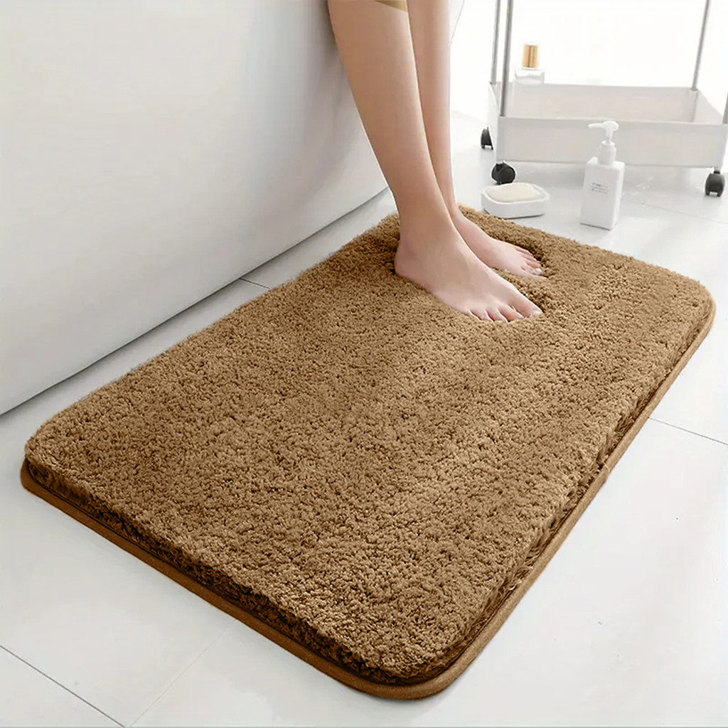 Super Water Absorbent Bathroom Floor Mat Anti-Slip Bathroom Mat Bath Mat Long Hair Floor Mat Bedroom