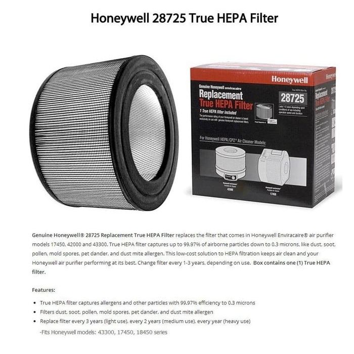 Honeywell HEPA FILTER 28725