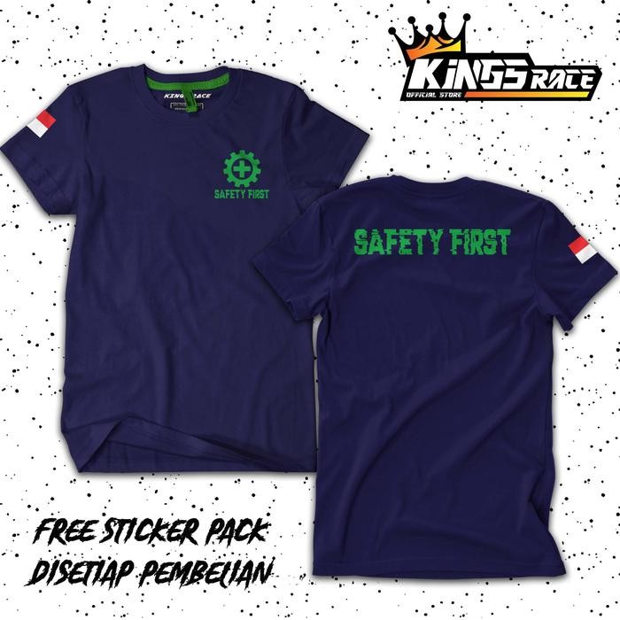 BAJU KAOS SAFETY FIRST K3 KESELAMATAN KERJA