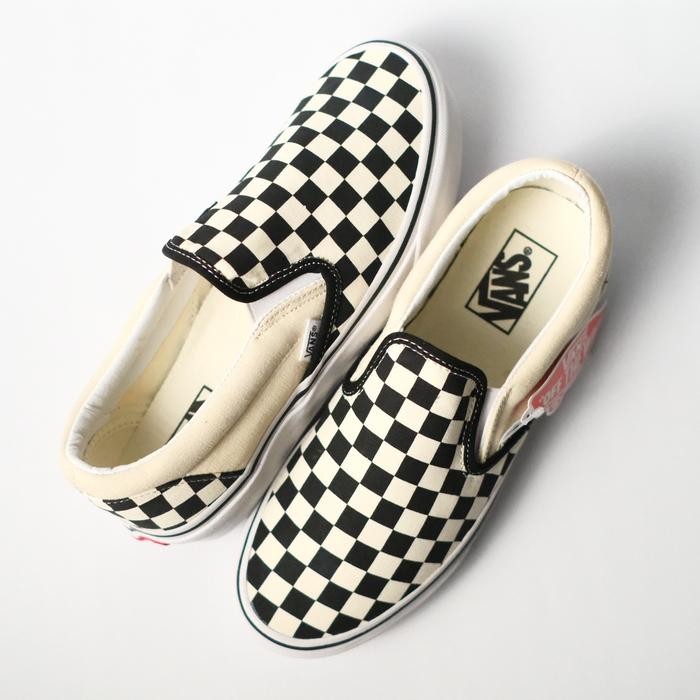 Vans Slip On Checkerboard Black White