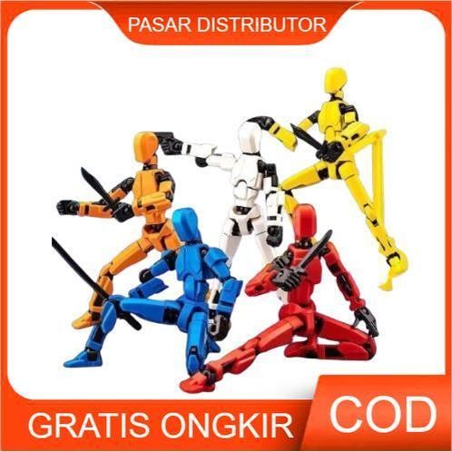 Mainan Anak DUMMY 13 SUPER ROBOT DIY Mainan Robot Pose Berbagai Gerakan Mainan Anak Perempuan -