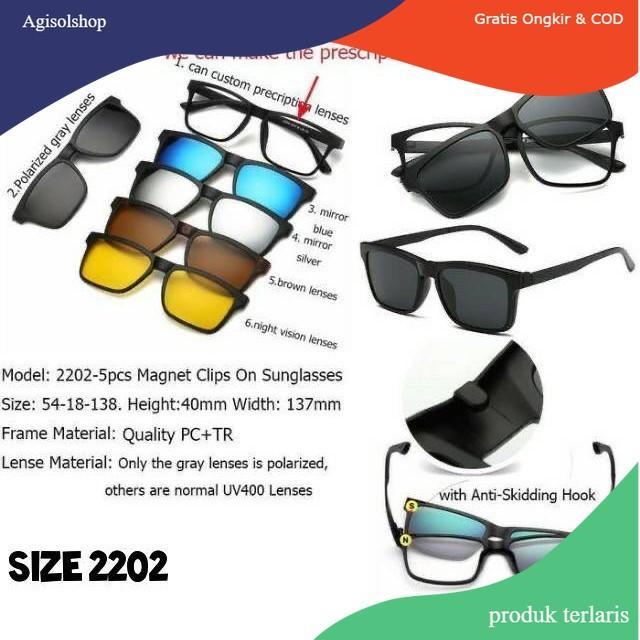 Promo  Cod Frame Kacamata Clip On, Kacamata Klip On, Kacamata Minus Clip On, Kacamata Hitam Minus
