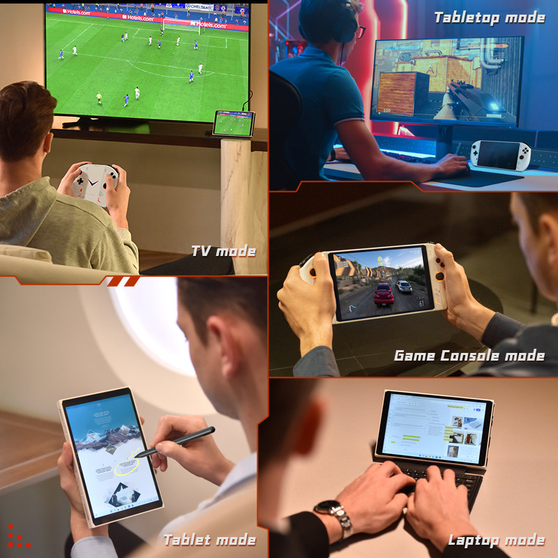 OneXPlayer 2 Pro R7-7840U 3 in 1 Tablet Laptop PC Game Console Removable Handheld 8.4 Inch 2.5K 32G 