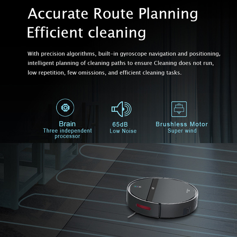 GOOVI V3SS 4500Pa Robot Vacuum Cleaner Gyroscope Navigation,4400mAh 3in1 Mopping Sweeping Suction Sm