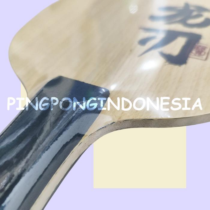 STOK TERBATAS  DOUBLE FISH DRAGON BLADE 1 TABLE TENNIS BLADE SUPER FIBER OUTER ZLC PING PONG