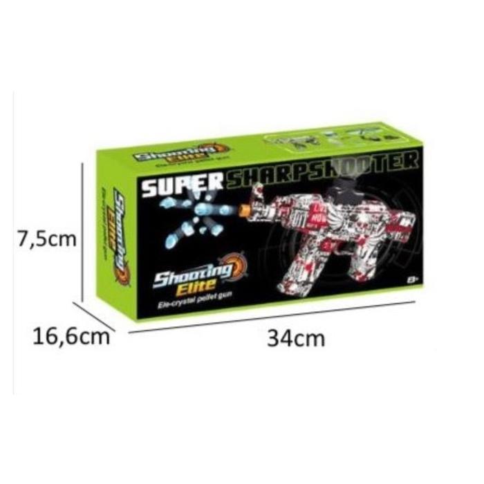 abmg- Mainan Anak Super Sharp Shooter Shooting Elite Tembakan Water Anak Tembakan Electric