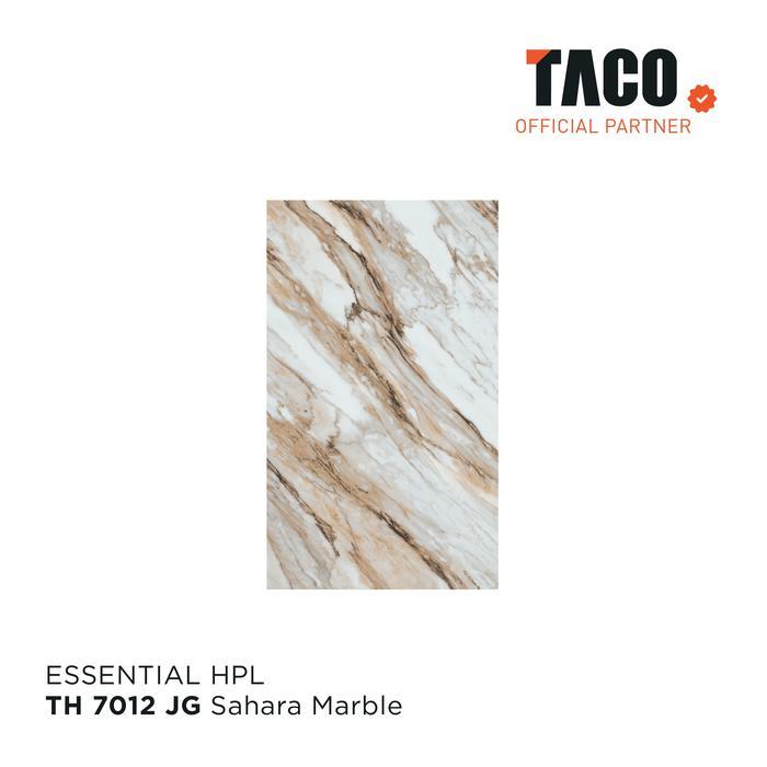 TACO Laminate HPL Pattern Gloss Per 1 Lembar 122CM X 244CM - TH 7012 JG Sahara Marble
