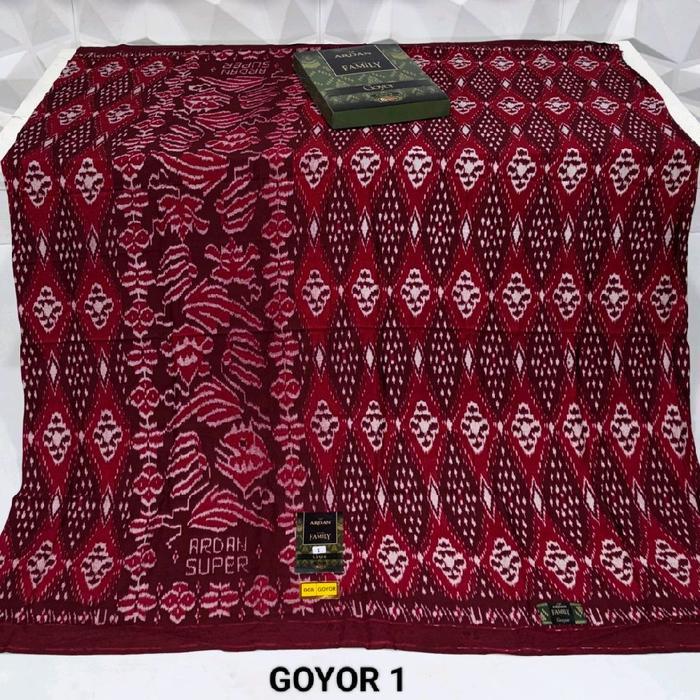 Sarung Ardan super goyor by ketjubung, Putih Rayon Pria Dewasa Siap Kirim