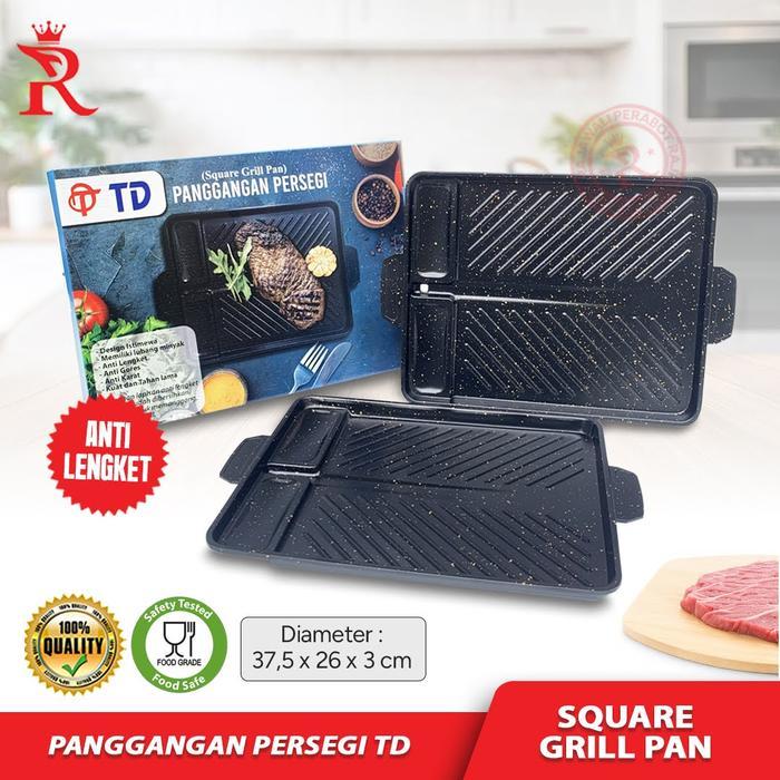Grill Pan Square Multi Roaster Alat Panggang Merk Td