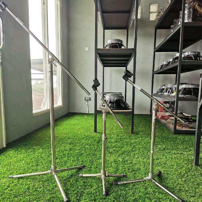 Premium Stand Mic Panjang/Tanggung/Pendek Stainless Promo