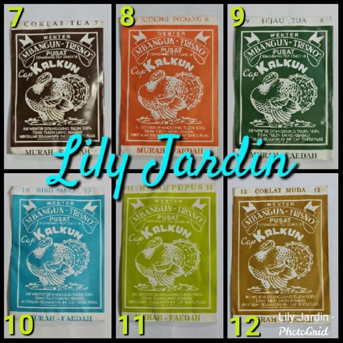 Wenter / Wantek Cap Kalkun / Pewarna Kain Wantex / Tekstil