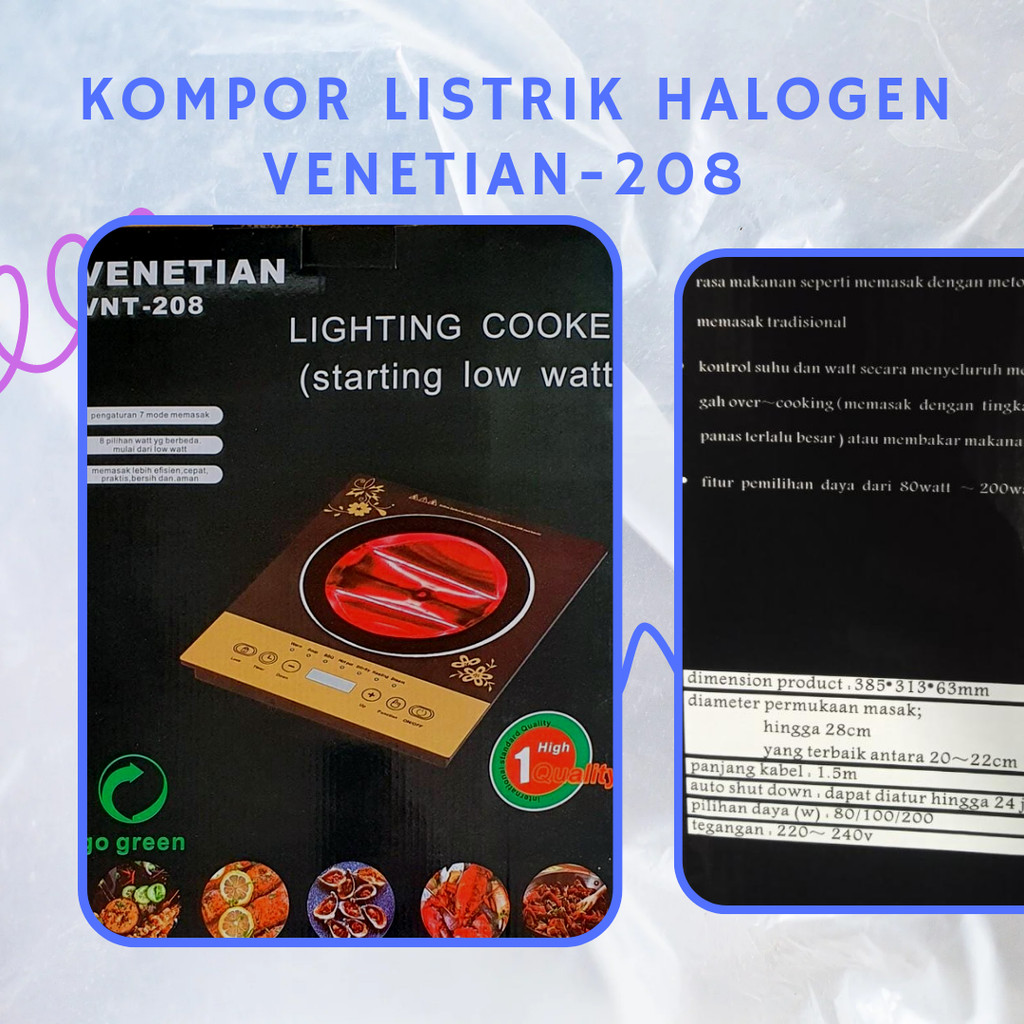 KOMPOR LISTRIK HALOGEN KOMPOR TANAM BERGARANSI