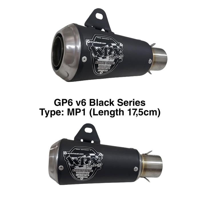 TERLARIS Knalpot WRX GP6 v6 MP1 Black Series READY STOCK