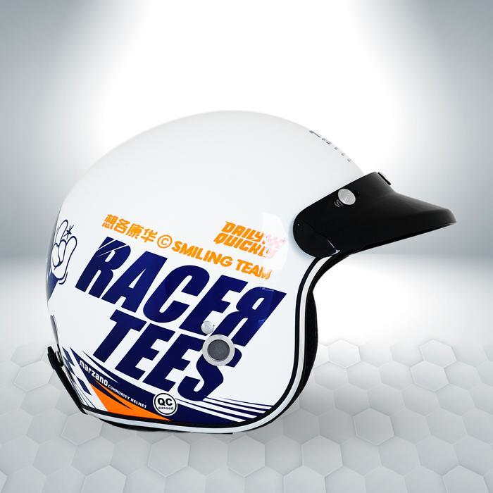 Marzano Helmet - Retro Marzano X Racertees