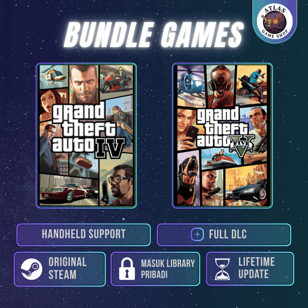 [BUNDLE GAMES] GTA 4 + GTA 5 Steam PC Game