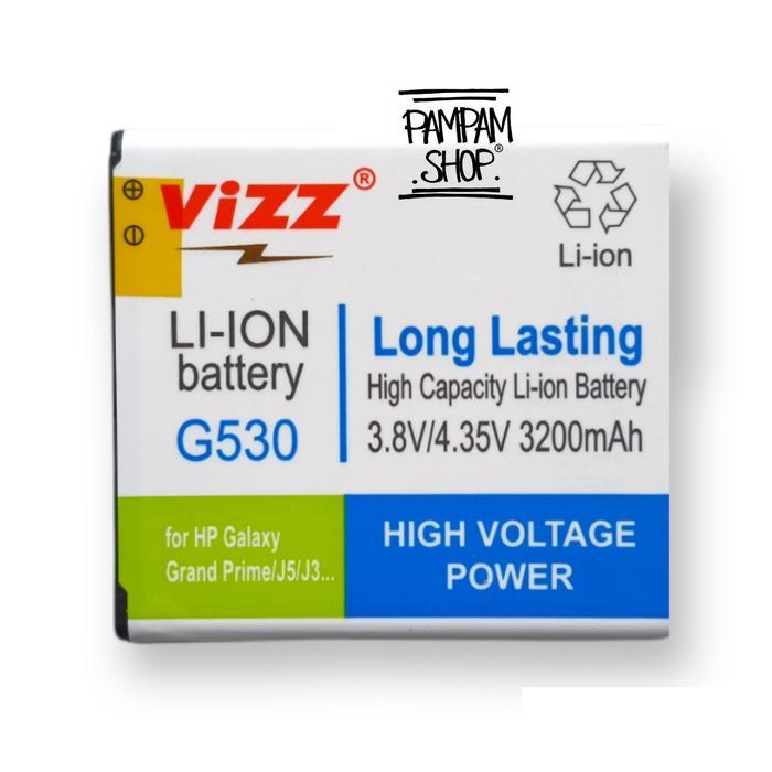 5ciw- Baterai Vizz Double Power Original Samsung J2 Prime G532 2016 Batre