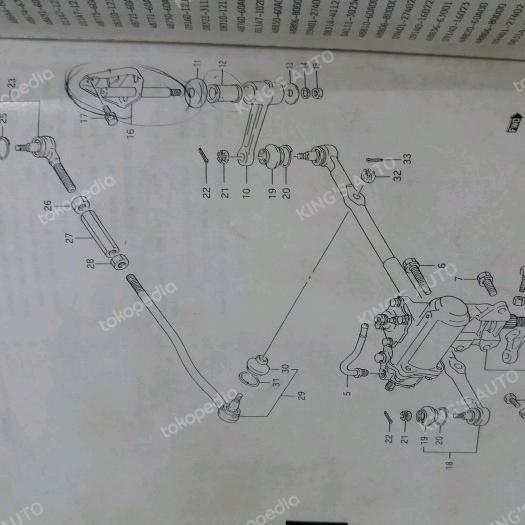 Baru Tie Rod + Long Tie Rod + Mur Tie Rod Vitara Escudo Sidekick 1992-2001 Ori Berquality