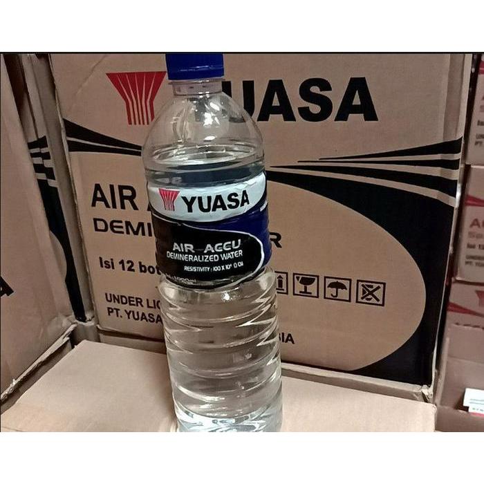 Air accu air aki yuasa non zuur botol biru / air accu demineral yuasa /Air Aki Biru Yuasa Air Demin