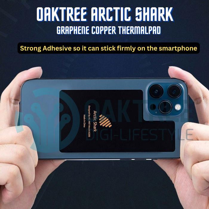 OAKTREE ARCTIC SHARK HEATSINK GRAPHENE COPPER PAD PENDINGIN HP