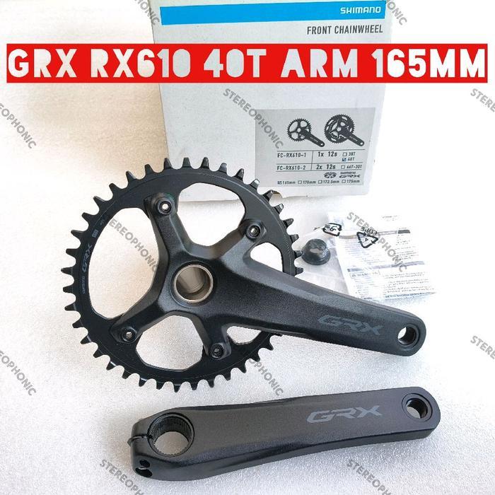 BNIB Crank SHIMANO Crank GRX 40T ARM 165mm RX610 11-12speed Crank GRX RX610 40T Crank GRX Arm 165mm