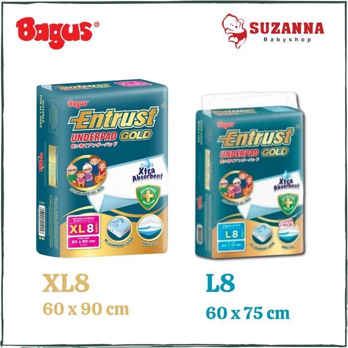 New Bagus Entrust Gold Underpad - Popok Alas Dewasa Ready