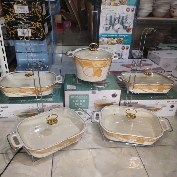 VICENZA PRASMANAN BORKAM GANTUNG SET 5 PCS MOTIF TUTUP KACA