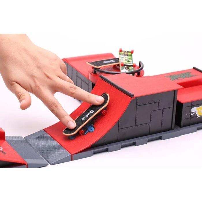 ARENA SKATEBOARD JARI SKATEPARK RAMP PART FINGERBOARD MAINAN FINGER BOARD ARENA