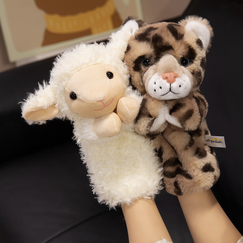 Half-body Forest Animals Puppet Simulation Storytelling Stuffed Plush Toys Early Education Soft