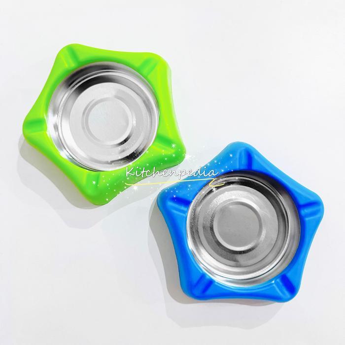 Asbak Plastik Motif Bintang Warna Stainless untuk Abu Rokok
