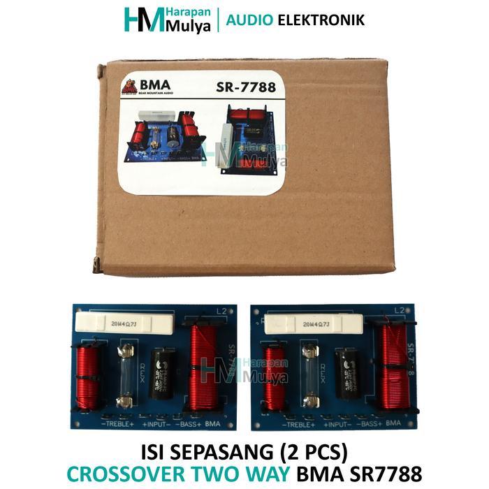 TERLARIS CROSSOVER 2 WAY / TWO WAY BASS DAN TWEETER BMA SR7788 (SEPASANG)