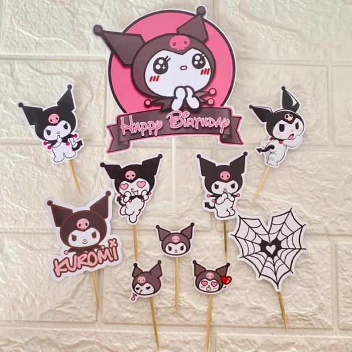Topper Ulang Tahun Kuromi / Topper Cake Kuromi
