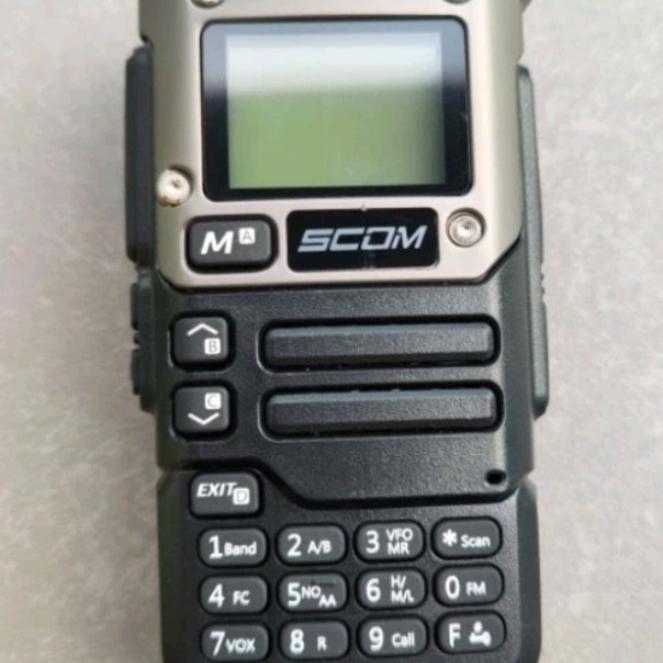 HT Scom Fc9 pro unlock HF27mhz UHF800mhz - Hitam